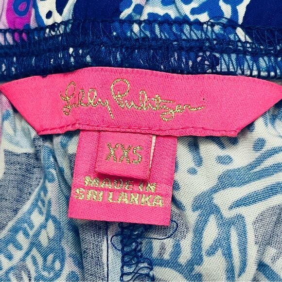 Lilly Pulitzer Bal Harbour Palazzo Paisley Multicolor  Pull On Pants XXS NWOT - Picture 11 of 12